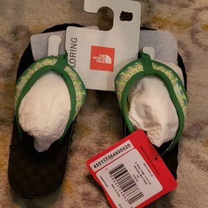 North Face flip flops